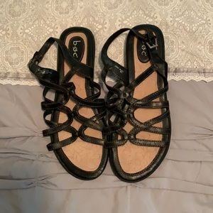 BOC black leather sandals
